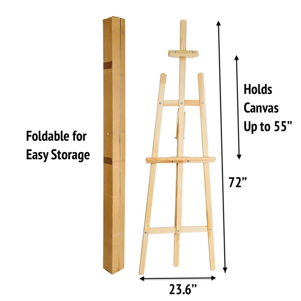 Wooden Adjustable Painting Drawing Stand Easel Frame Artist Tripod Display  Shelf School Student Artist Supplies