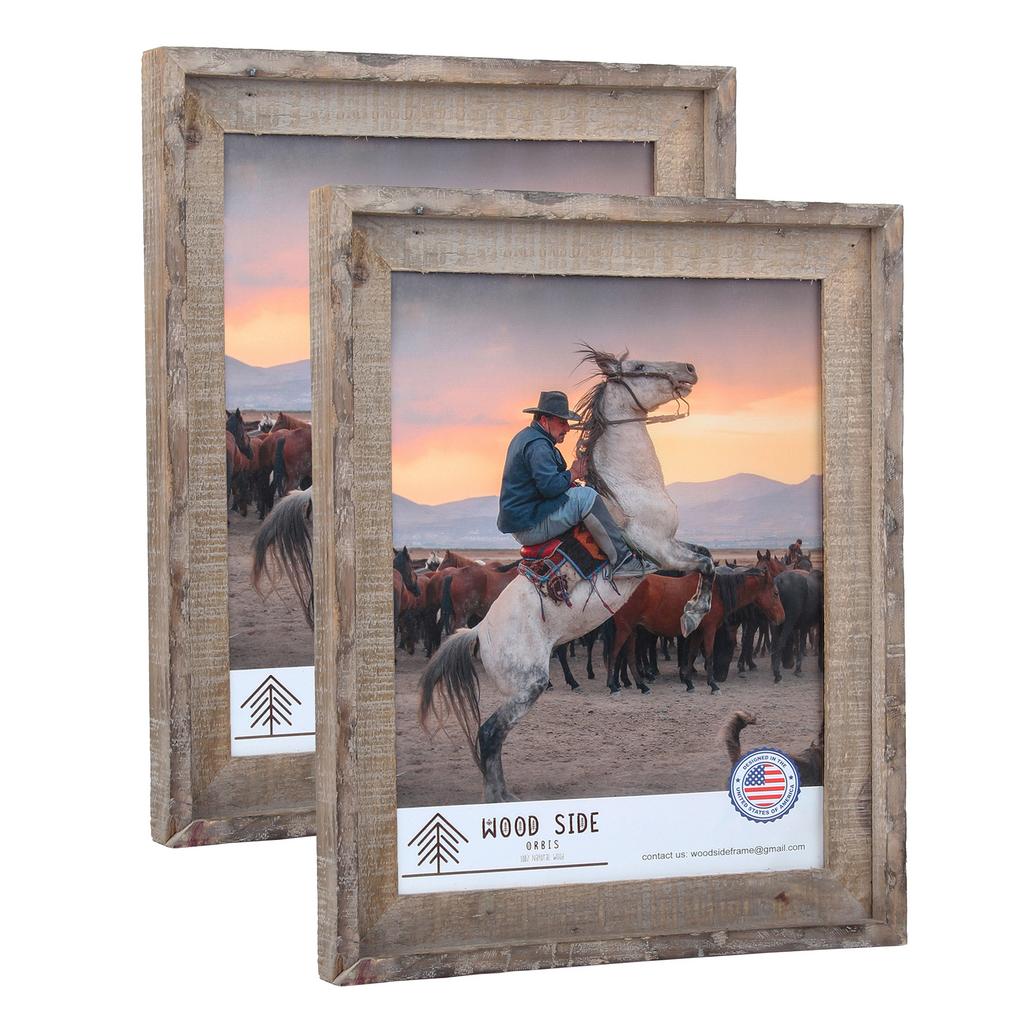 ビンテージ美人画 8.5 x 11 barnwood frames