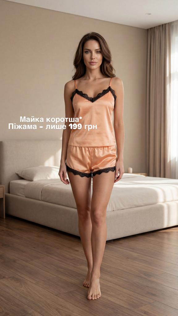 Піжама у персиковому кольорі