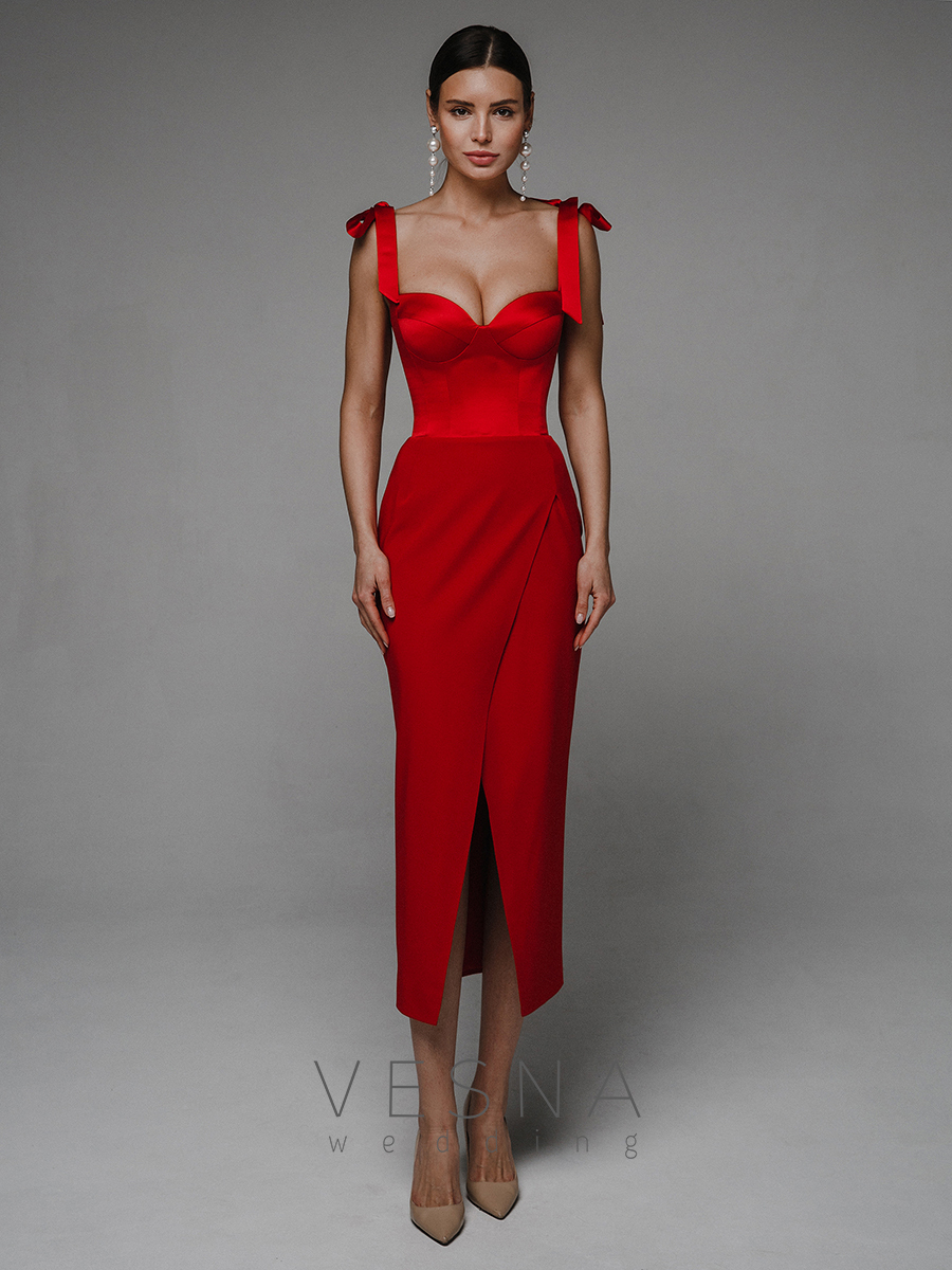 Купить красное вечернее платье недорого | интернет-магазин VitoRicci