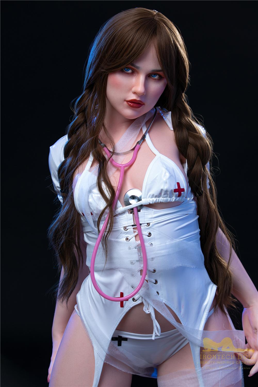 Реалистичная силиконовая / ТПЕ секс кукла  irontech doll 152 см - Hazel