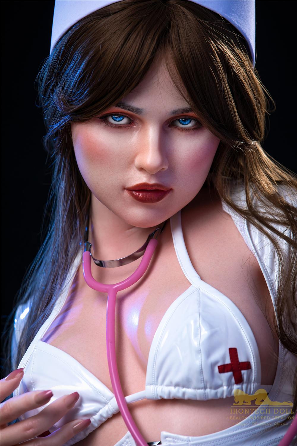 Реалистичная силиконовая / ТПЕ секс кукла  irontech doll 152 см - Hazel