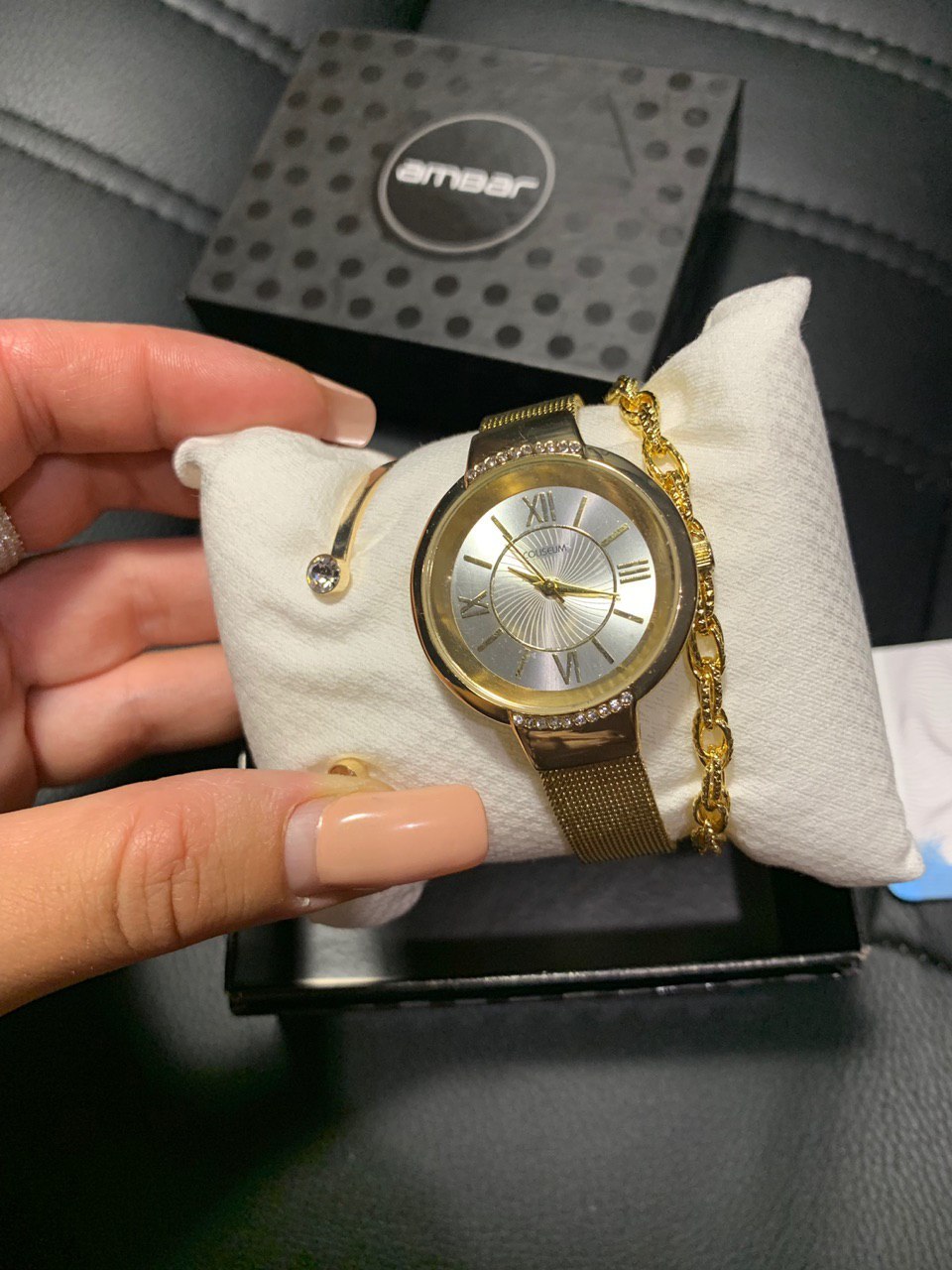 Комплект с браслетами Желтое золото 1046