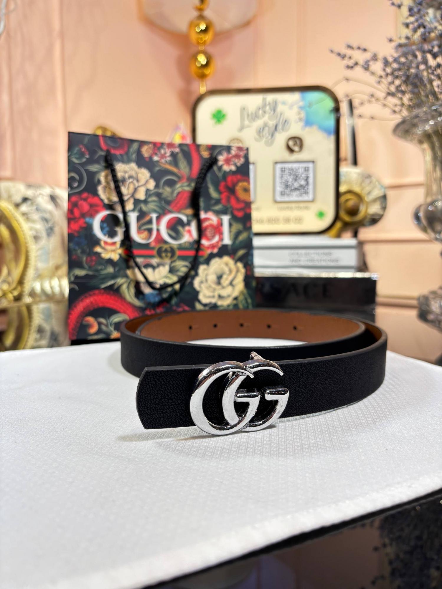 Ремень Гучи Тонкий 2,5 см 5499