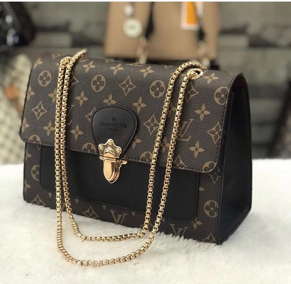 ᐉ Сумка, копия Louis Vuitton, коричневая, скидка 20% | Luckystyle