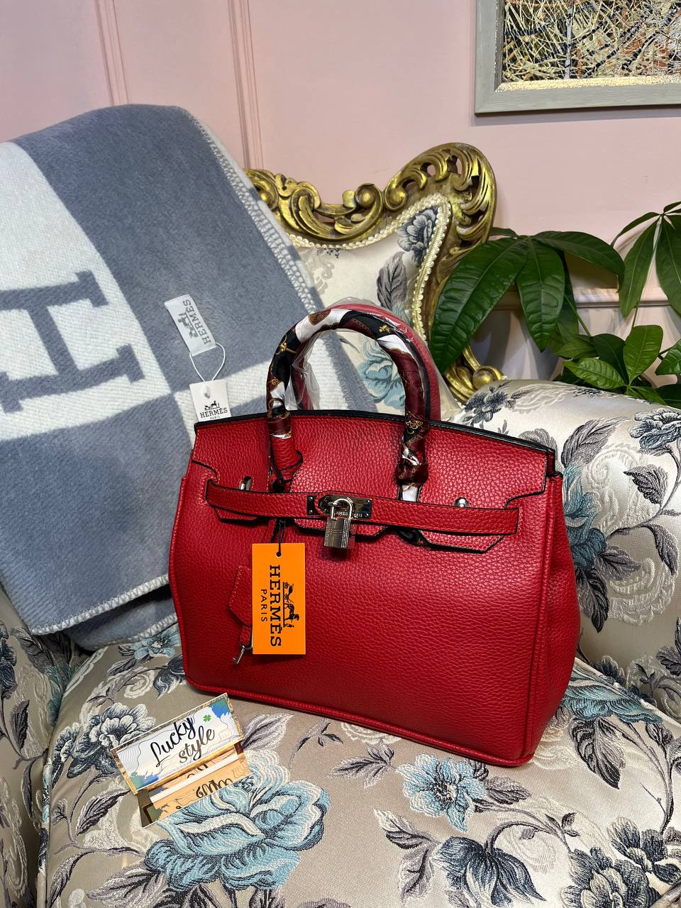 Hermes birkin красная 30 pre-owned 59997