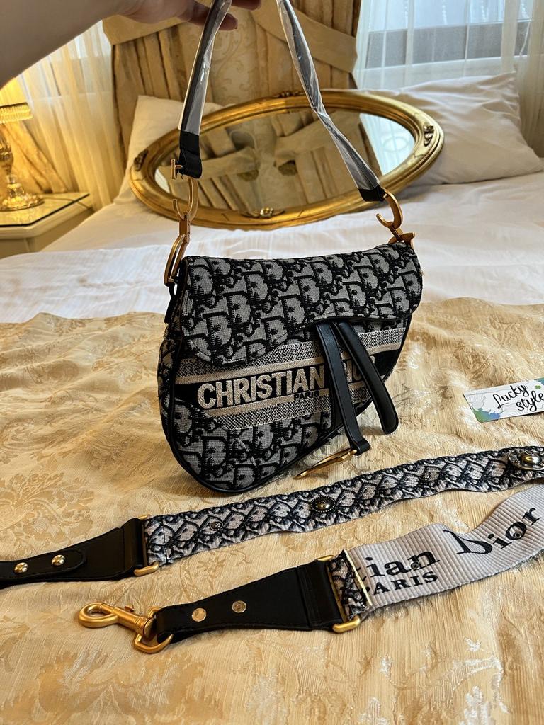 Dior Saddle черная new 636743643