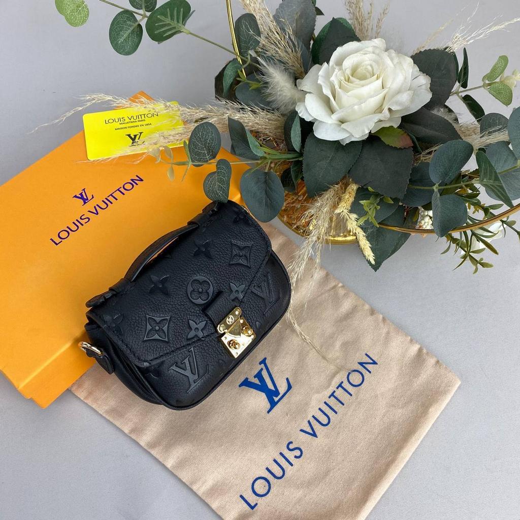Louis Vuitton Micro Metis сумка черная натуральная кожа+ бренд коробка 88876867