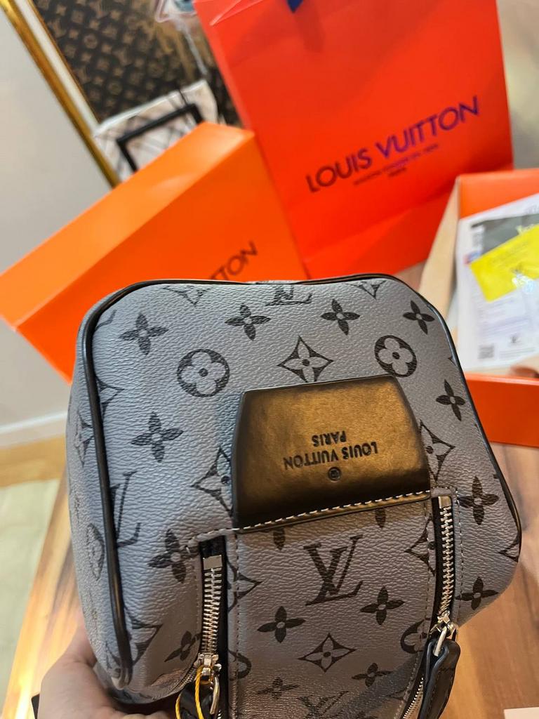 Louis vuitton grey monogram bag deals