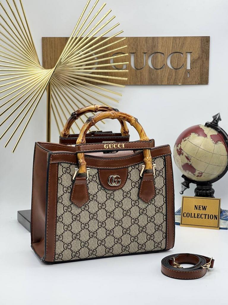 Гучи Diana средняя ручка бамбук классик 49219412412