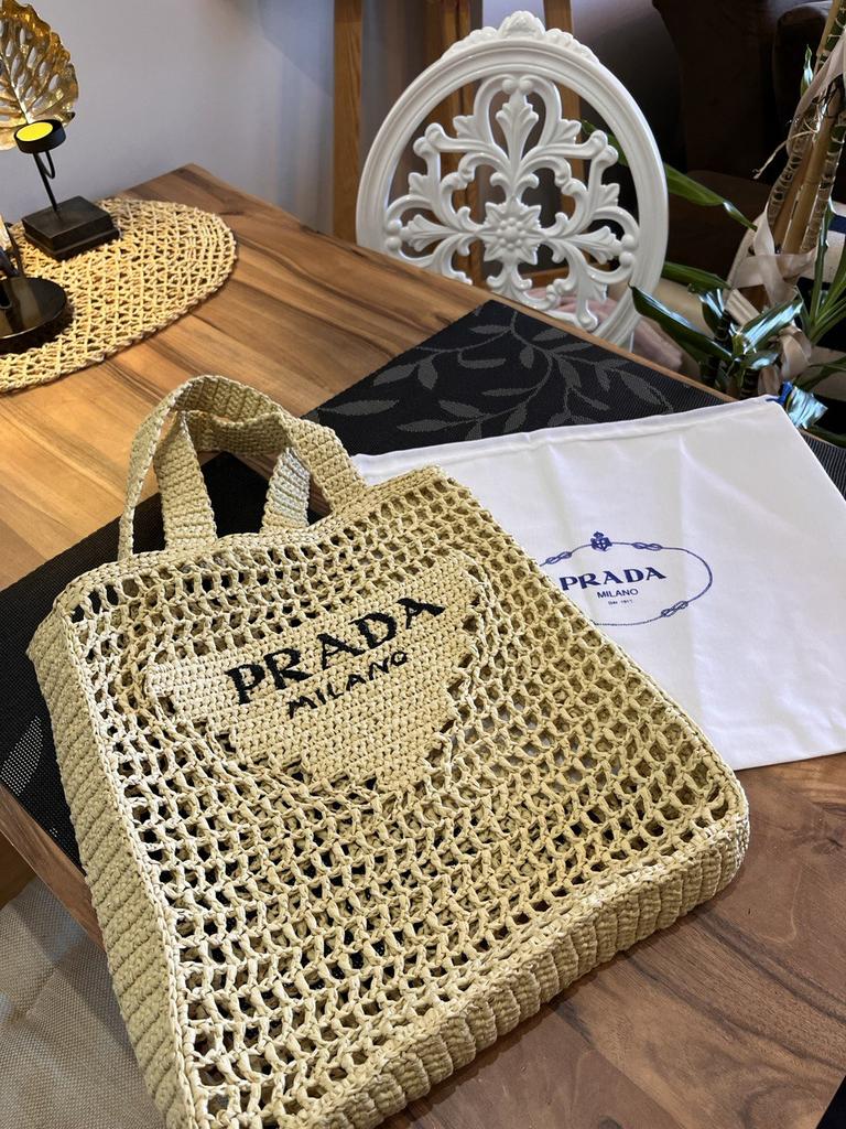 Prada пляжная/шоппипнг/соломенная 66445