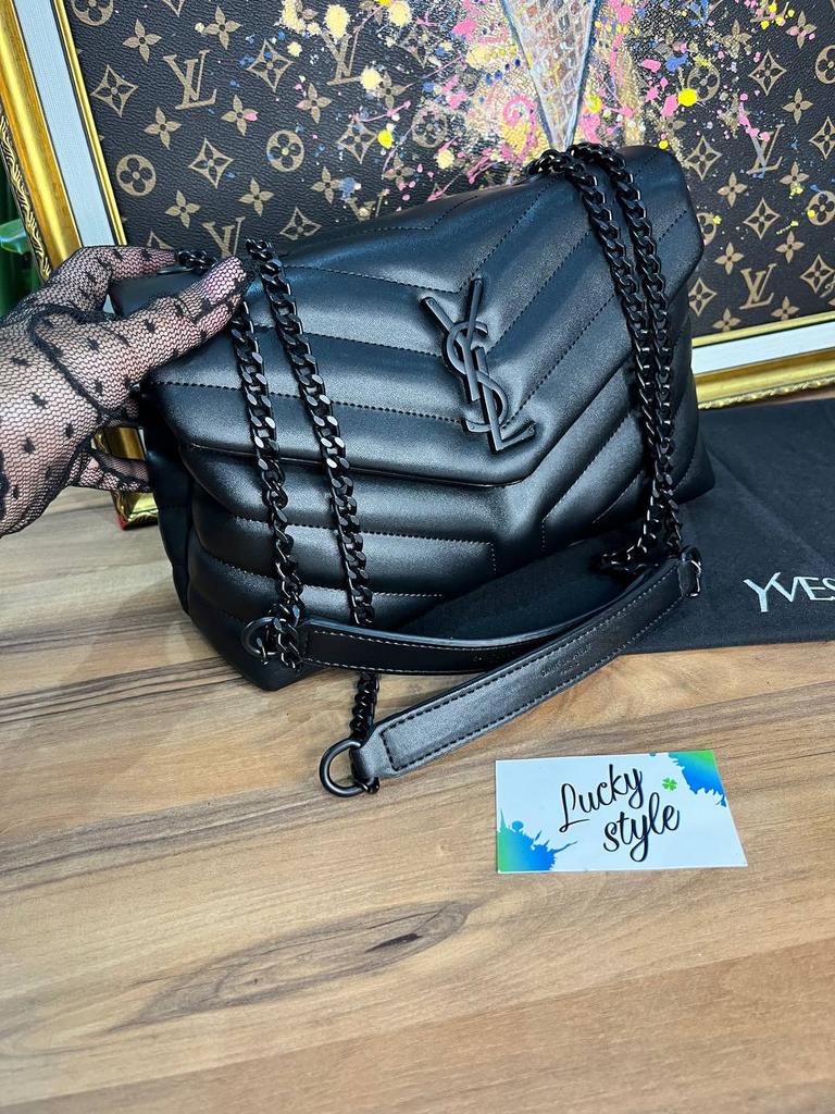 Ysl Loulou Bag Medium size черная фурнитура люкс 754845897