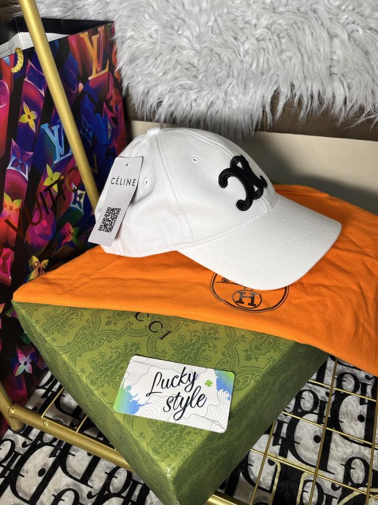 Premium Celine белая кепка 64376437545