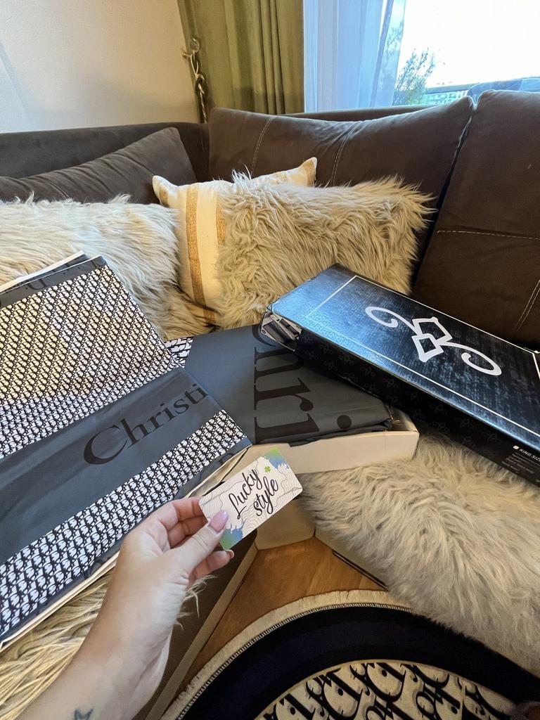 Комплект королевский  постельного белья серый Dior хлопок 6755325