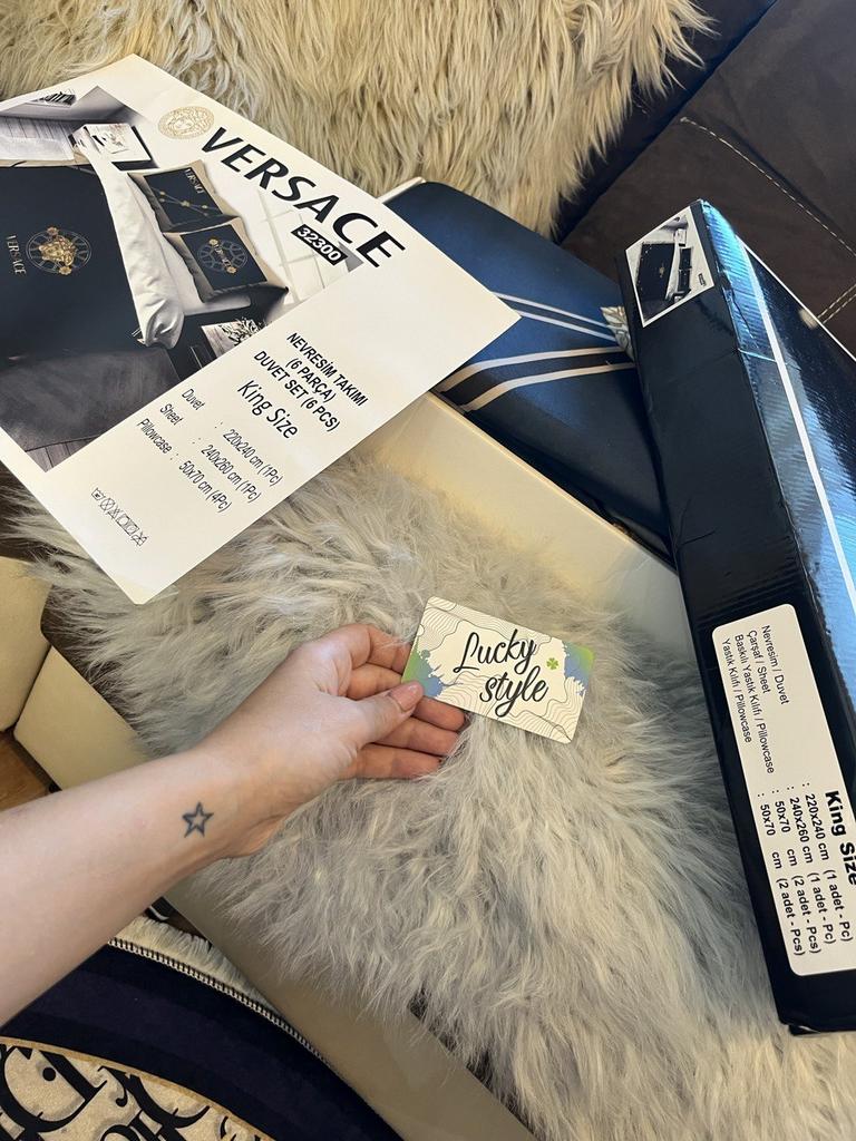 Комплект королевский коричневый Versace хлопок 754745745