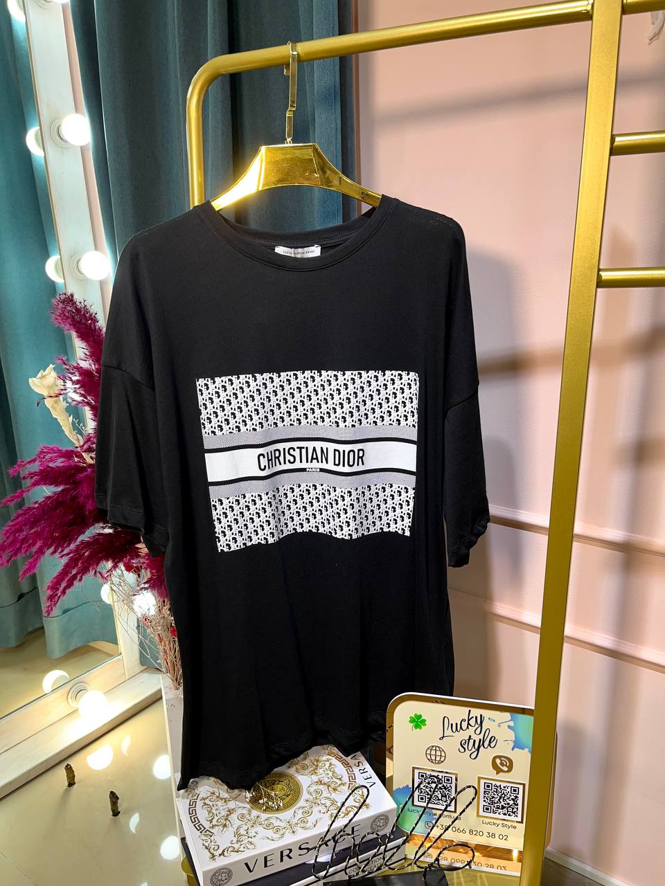 Футболка черная Dior 661236236