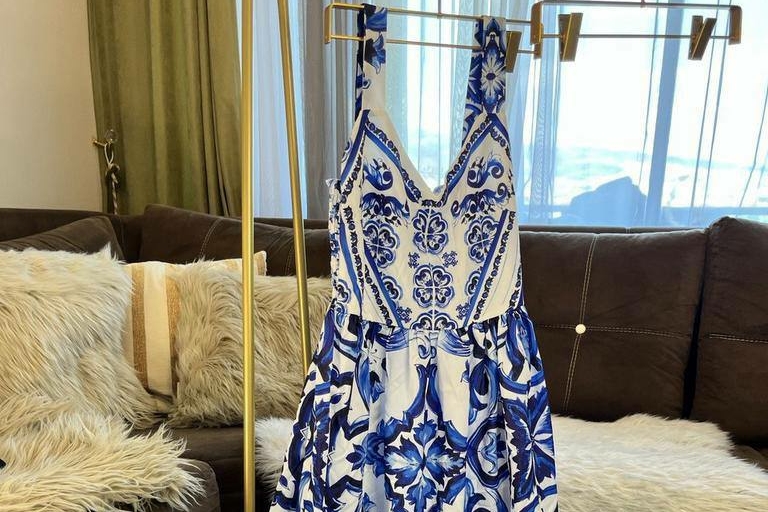 Платье синее открытые плечи под Zimmermann 766312561