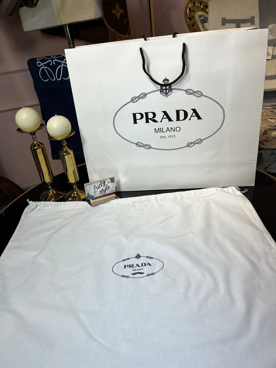 Пыльник тканевый Prada большой 5215561256