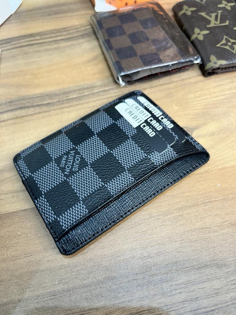 Визитница натуральная кожа шашка LV 5557900