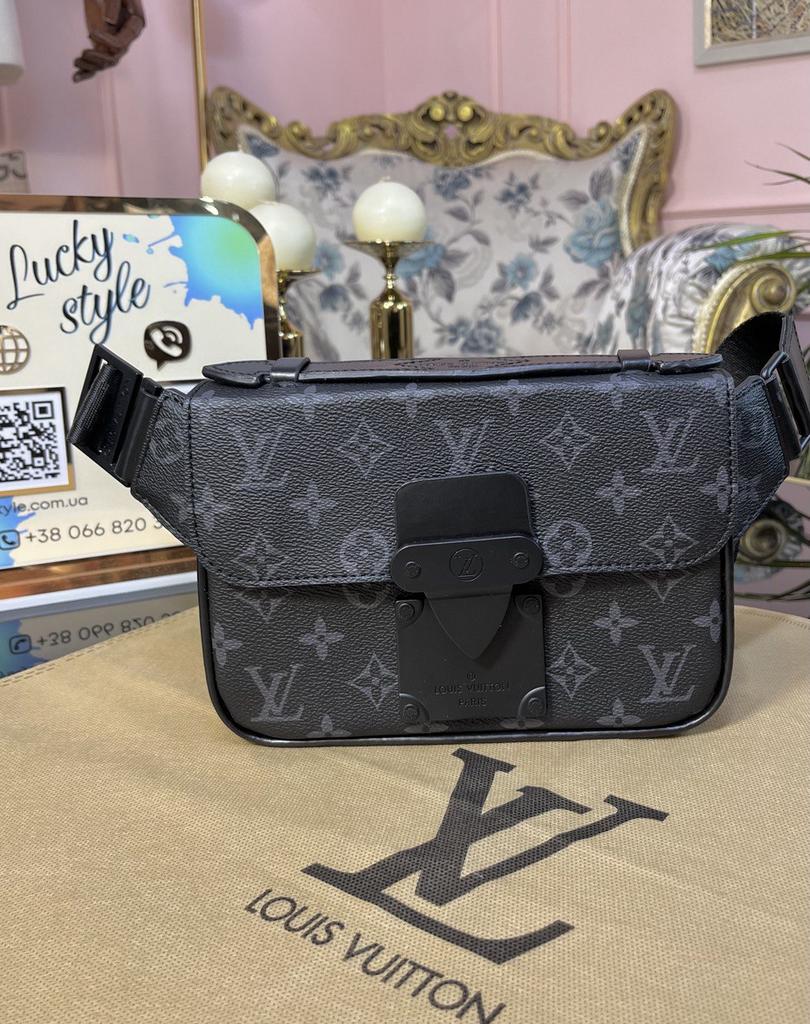 Мессенджер сумка LOUIS VUITTON - S Lock Sling Bag черный монограмм 663126327
