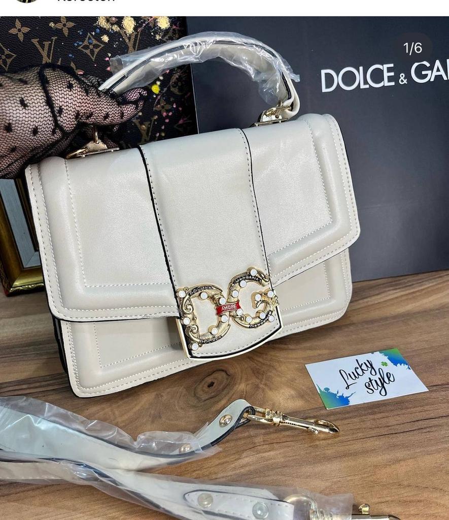 Сумка со скидкой DG молочная 331551235