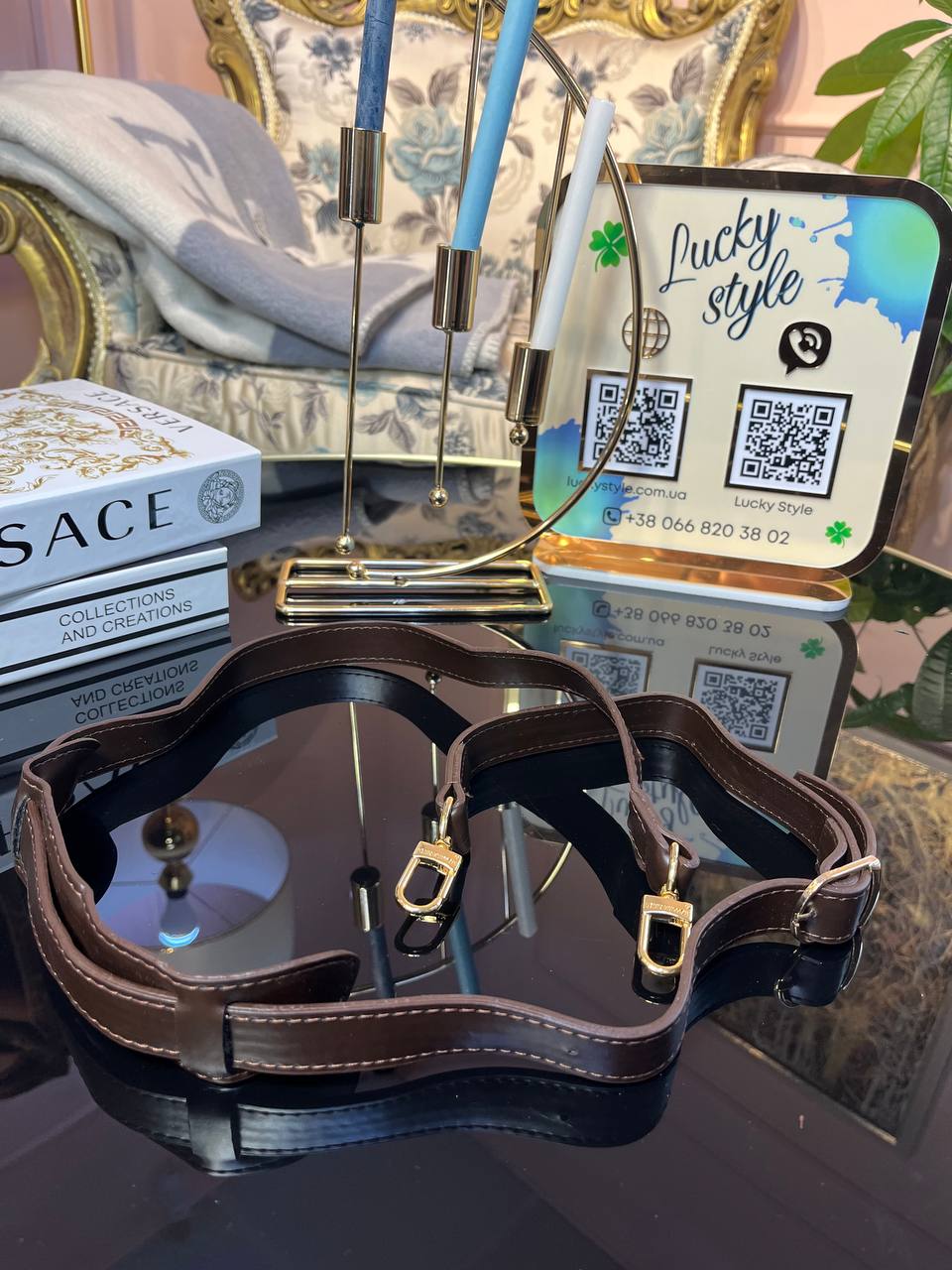 Съемный плечевой ремень Louis Vuitton коричневый 3341255