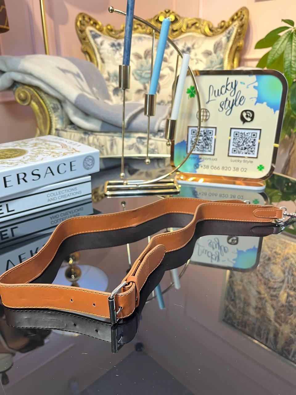 Съемный плечевой ремень Louis Vuitton коричневый 6612365167