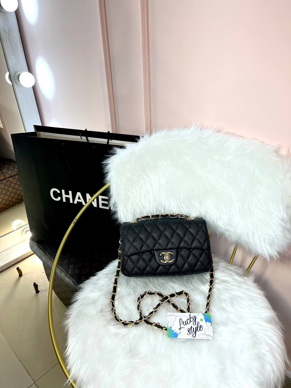 Сумка Chanel чёрная 20см 466214