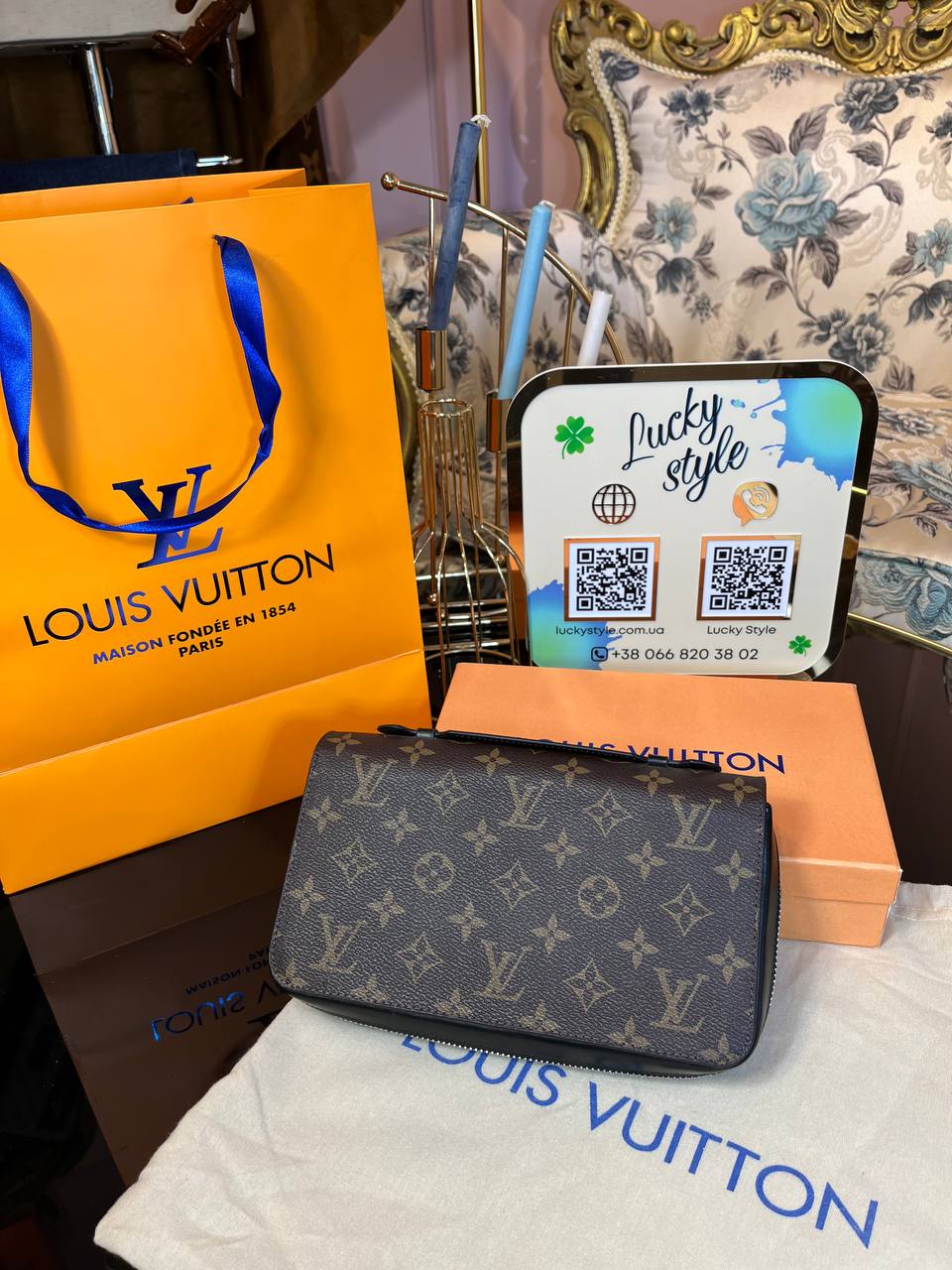 Кошелек-барсетка Louis Vuitton натуральная кожа 464849
