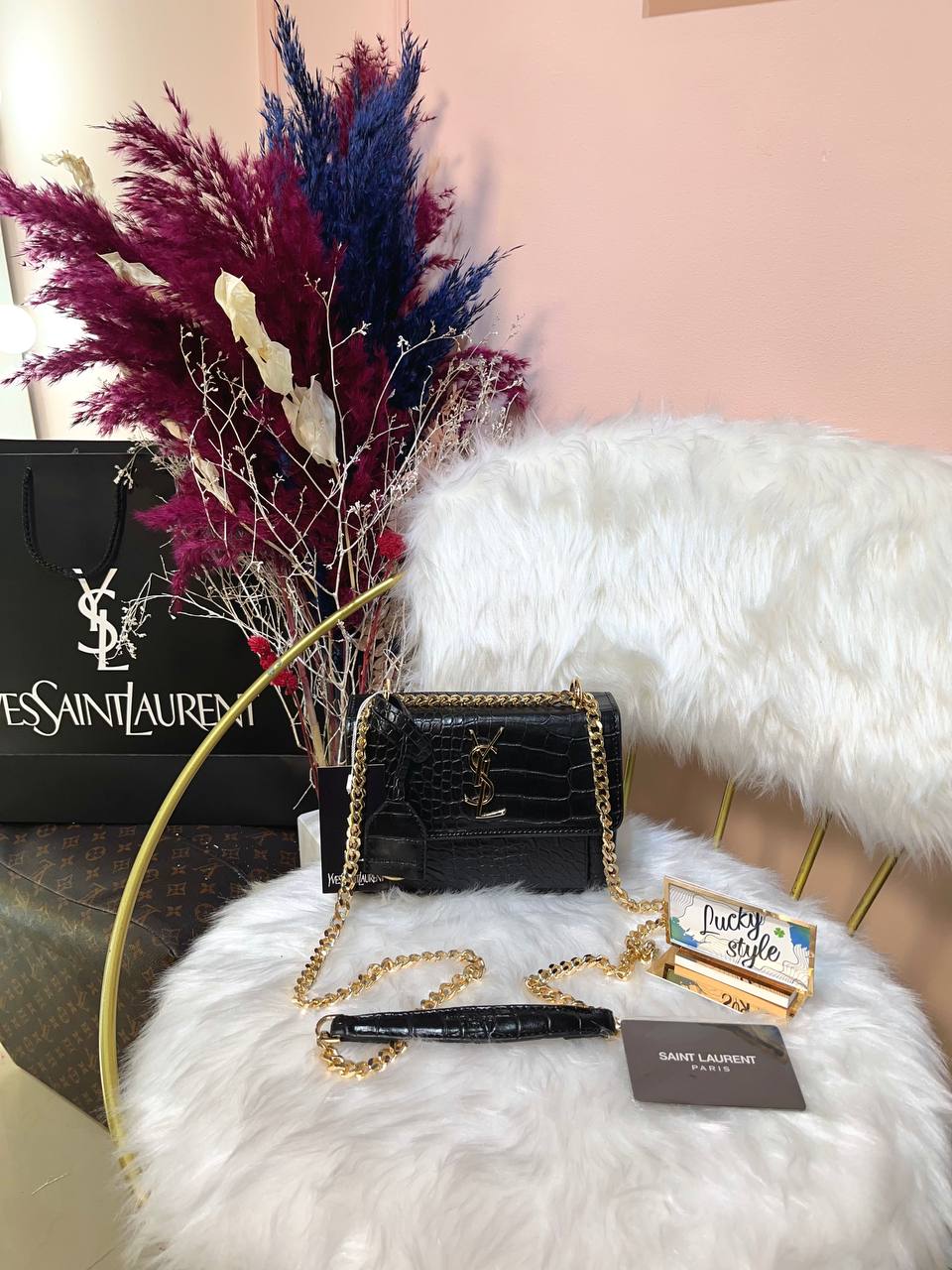 Сумка Yves Saint Laurent чёрная 4649834