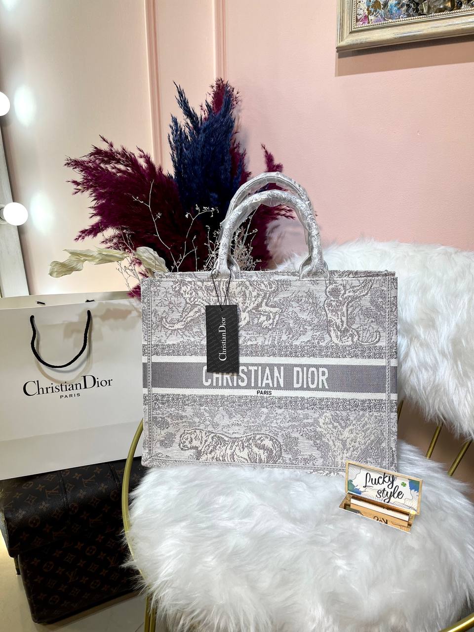 Сумка-шопер Dior светлая 95860