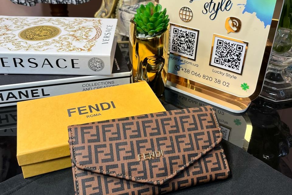 Кошелек Fendi коричневый 95895
