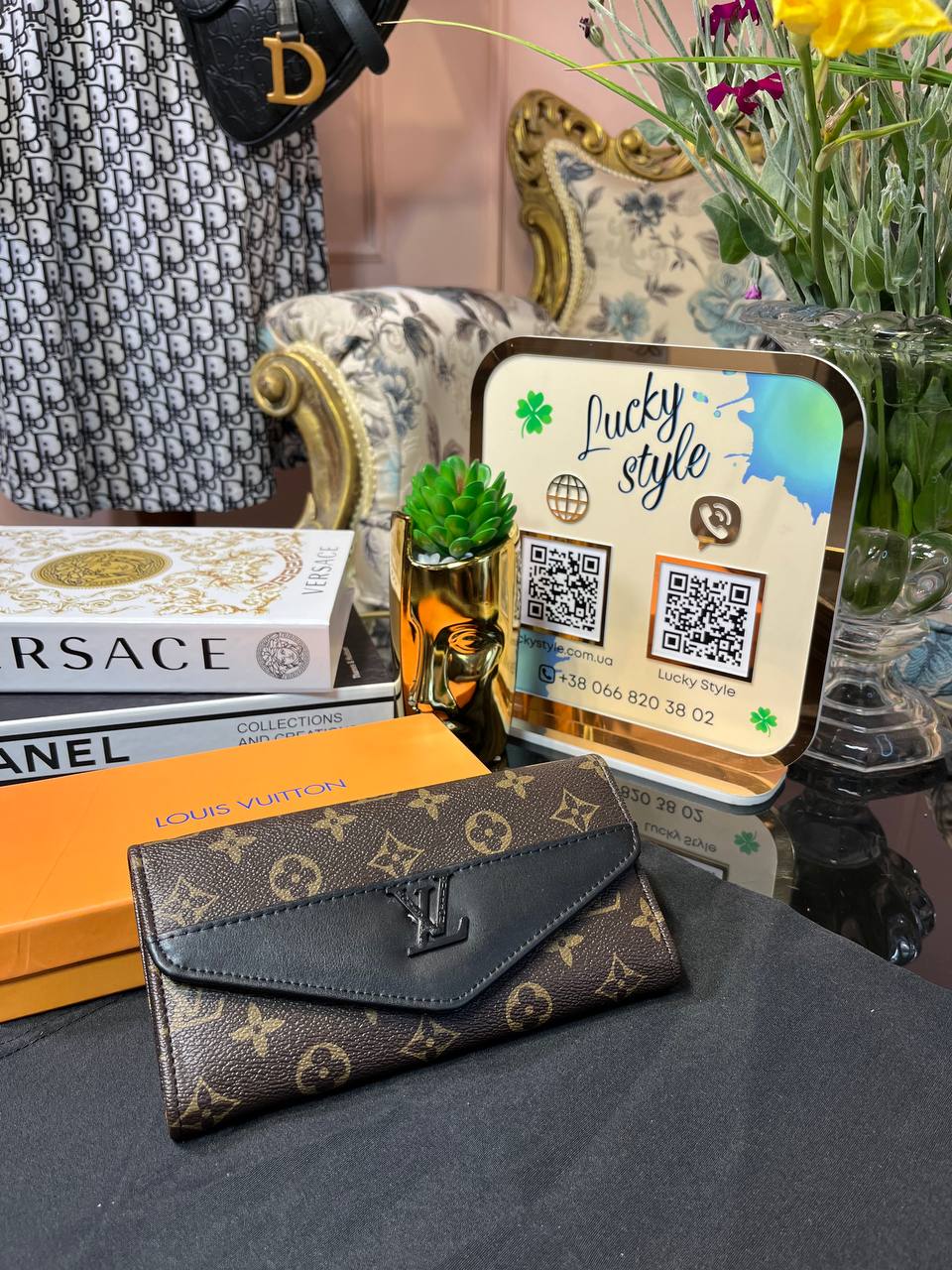 Кошелек Louis Vuitton коричневый монограмм 95903