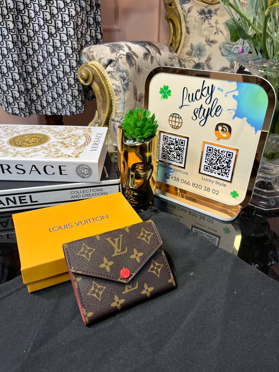 Кошелек Louis Vuitton Zoe коричневый монограмм 95906