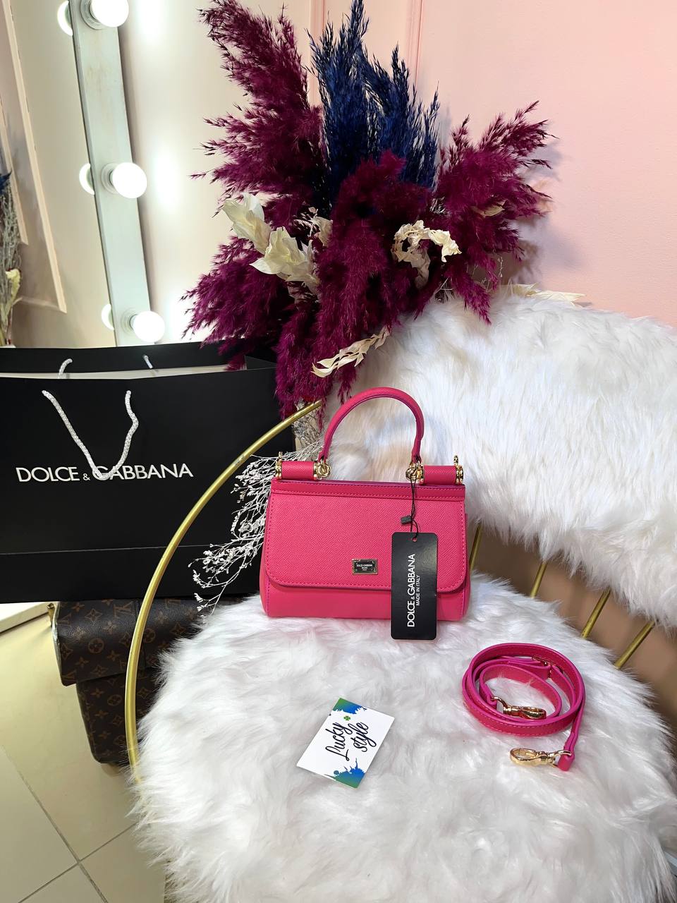 Сумка Dolce&Gabbana Sicily розовая 95942