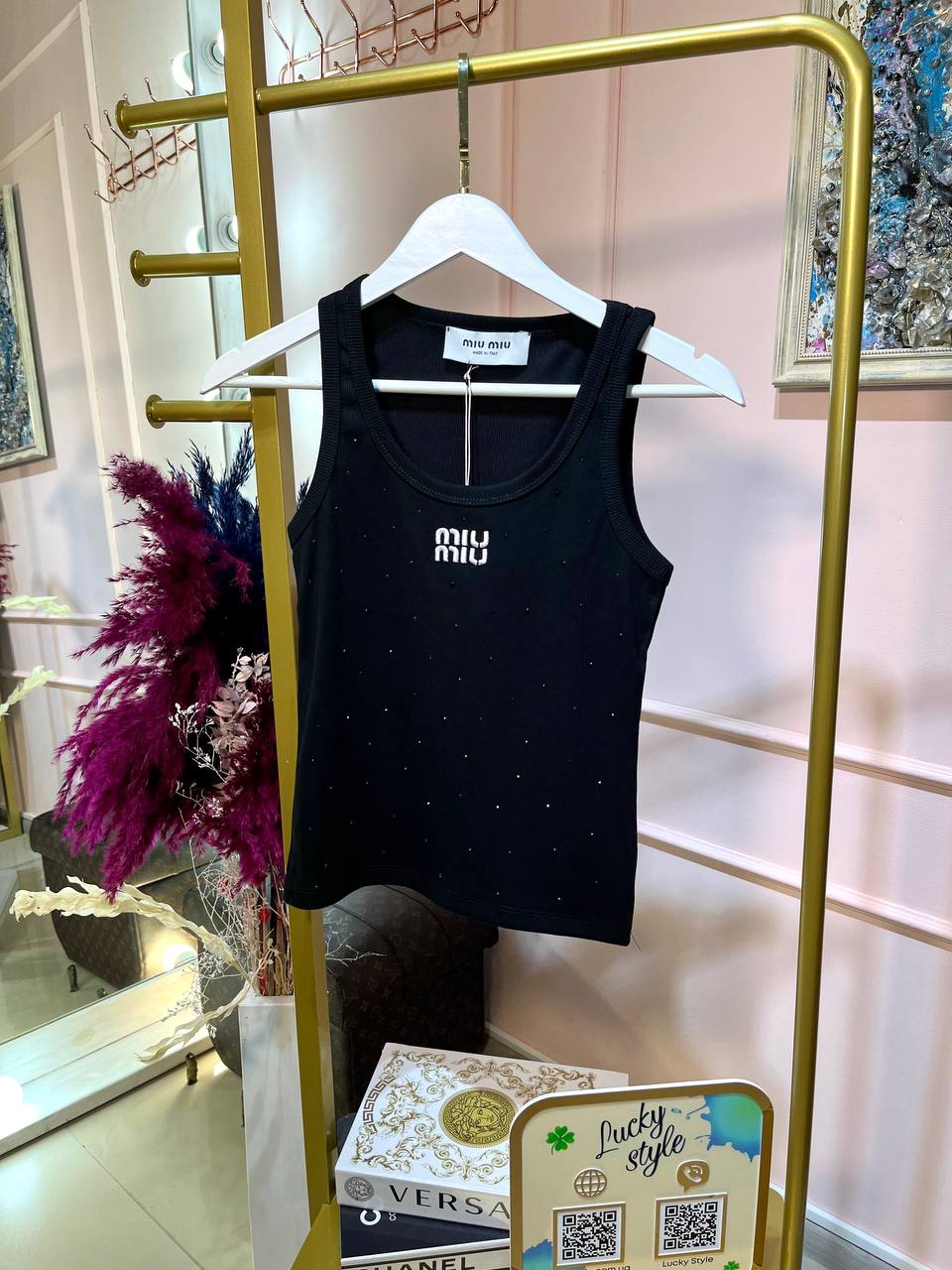 Майка MiuMiu чёрная 95986