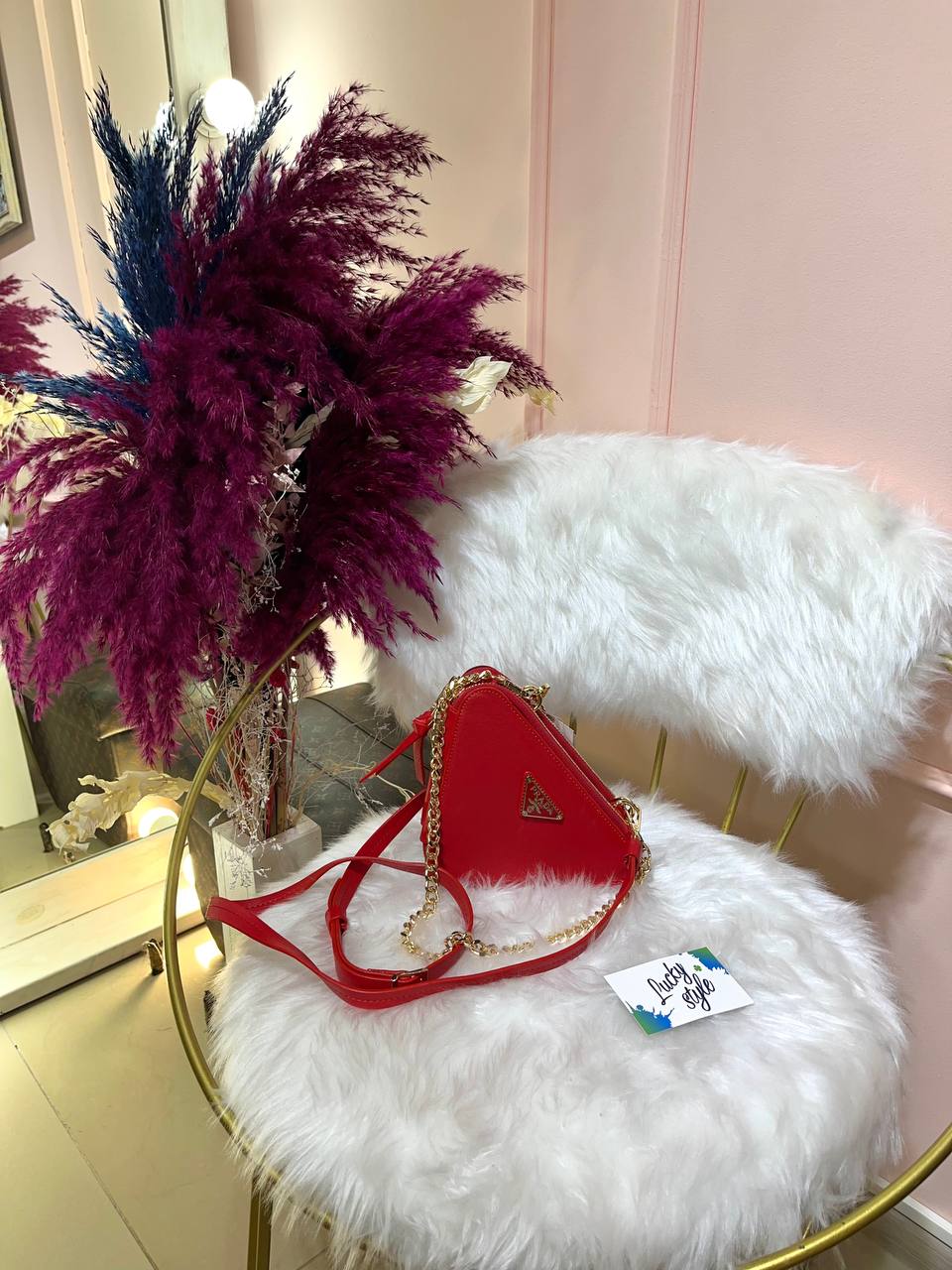 Сумка Prada красная 96039