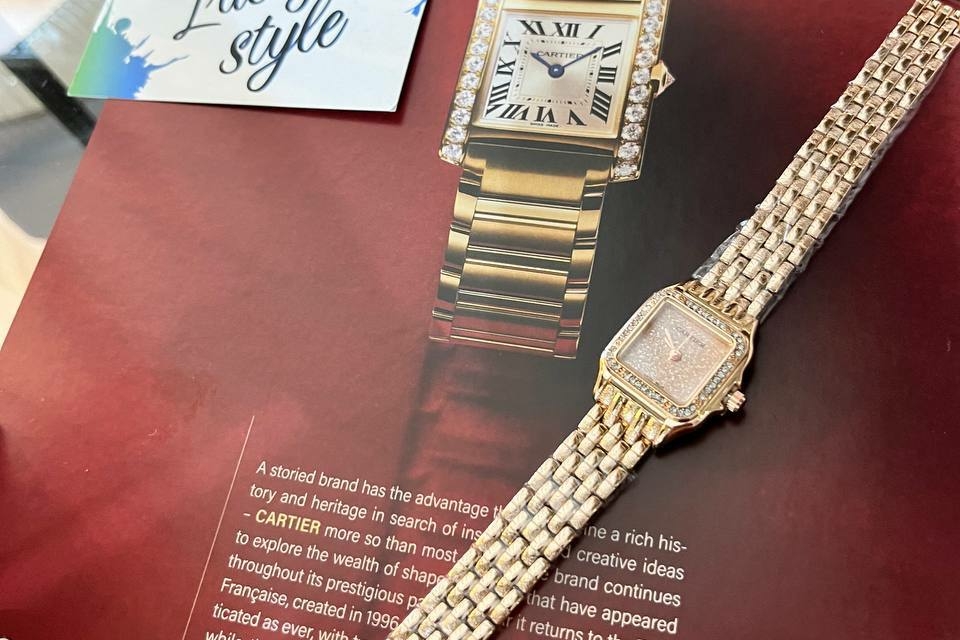 Девайс Panthere розовое золото на батарейке 96078