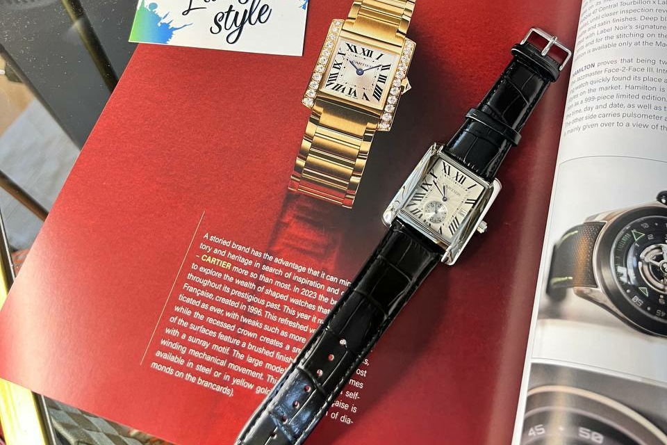 Девайс Tank с кожаным ремешком на батарейке 96082