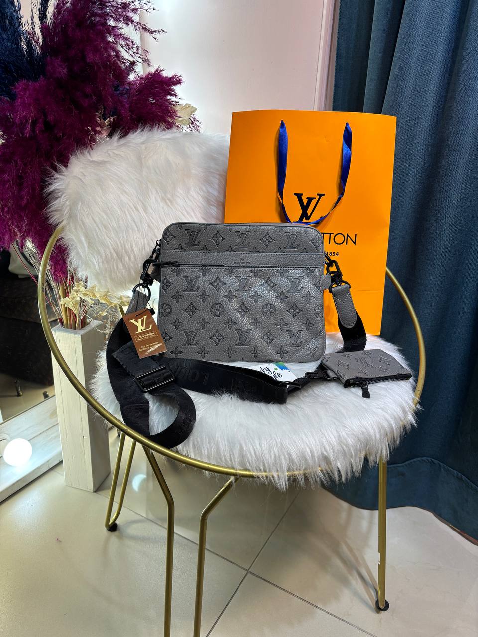 Сумка Louis Vuitton Trio Messeger люкс сумка 3 в 1 серая 96143