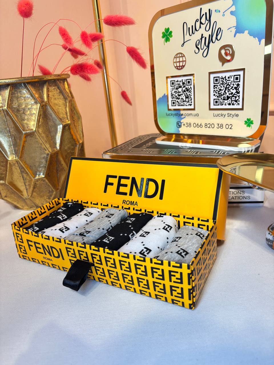 Носки Fendi низкие 6 пар 96193