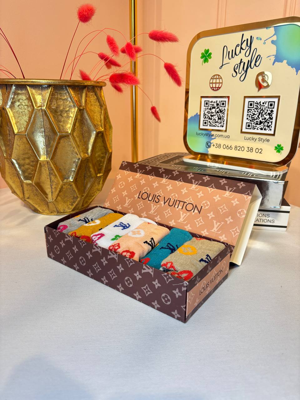 Носки Louis Vuitton низкие 6 пар 96196