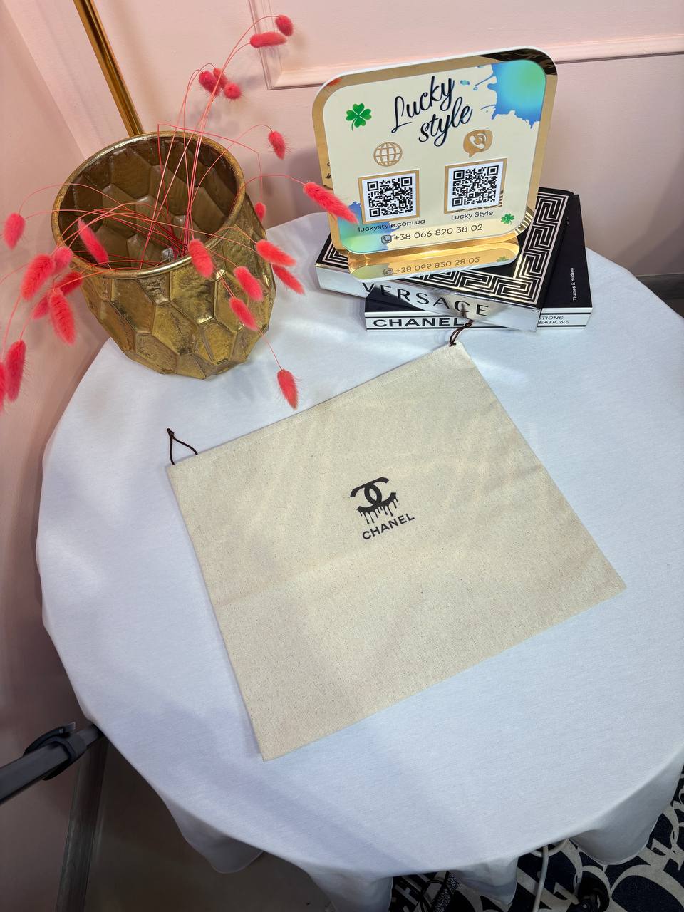 Пыльник Chanel тканевый маленький 96297