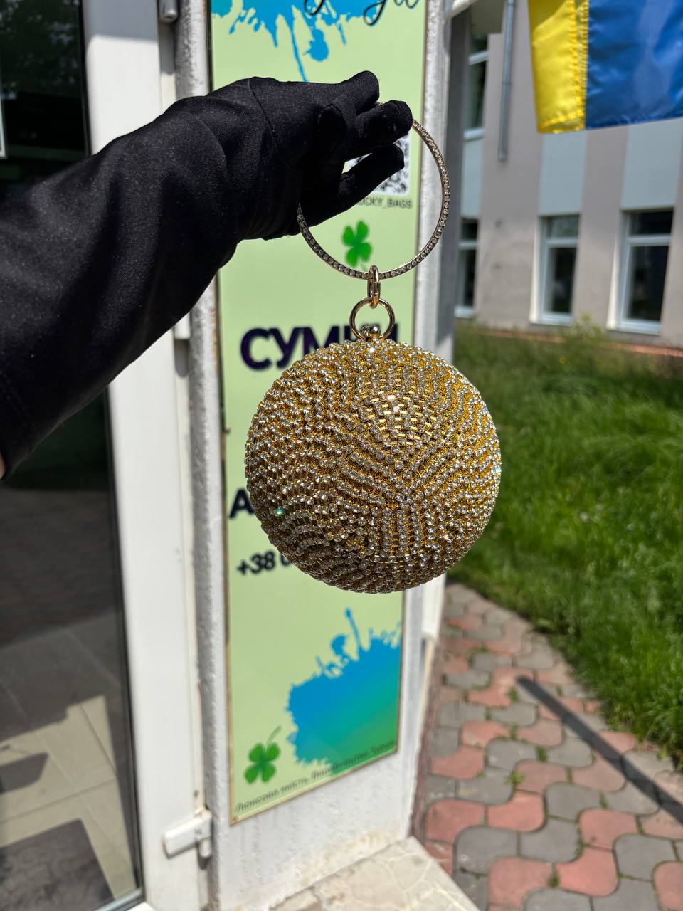 Сумка блестящая \ для выпускного \ в камнях\ diamond bag \ stones 96310