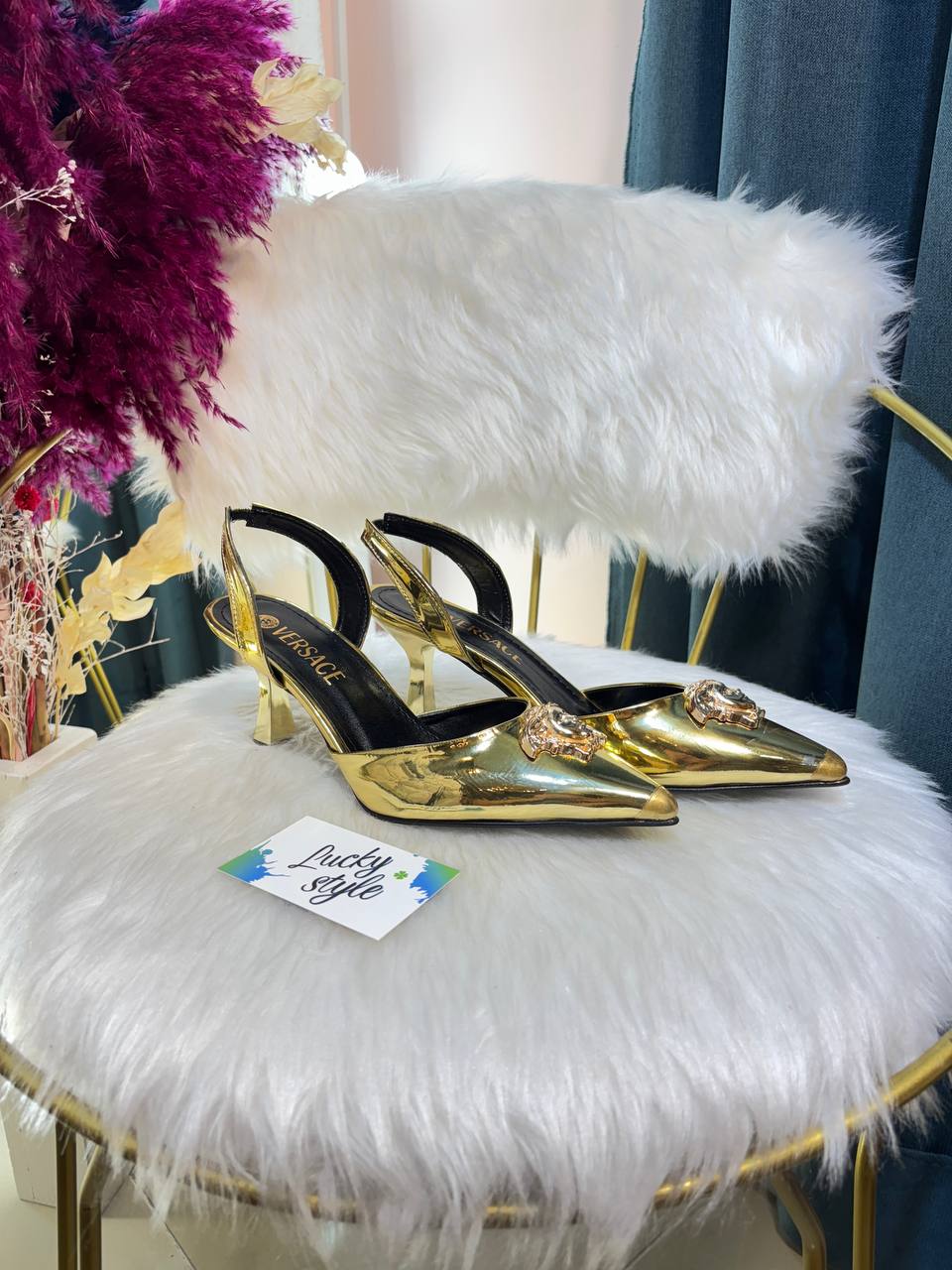 Туфли Versace золото 96343