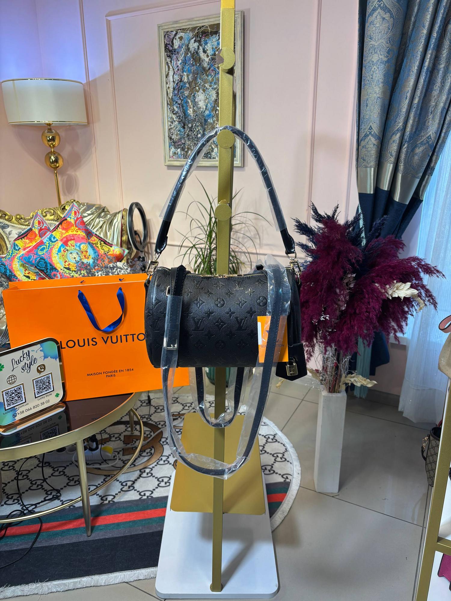 Сумка Louis Vuitton Speedy черный монограм 25 см 96403