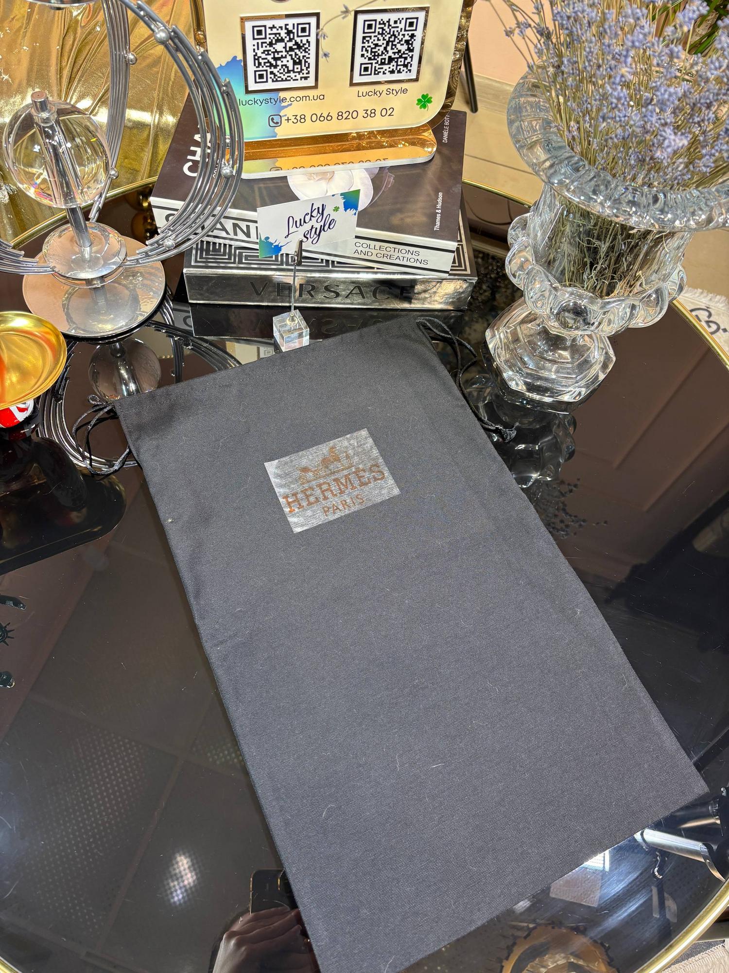 Пыльник черный Hermes премиум 95424