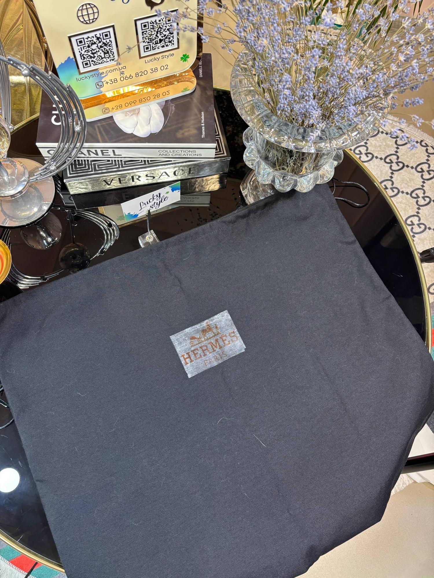 Пыльник премиум черный Hermes большой 95426