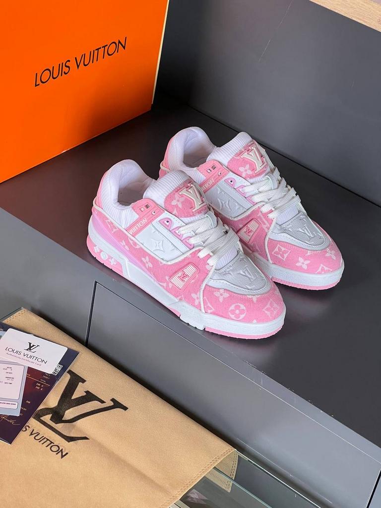 Кросівки Louis Vuitton рожеві 95435