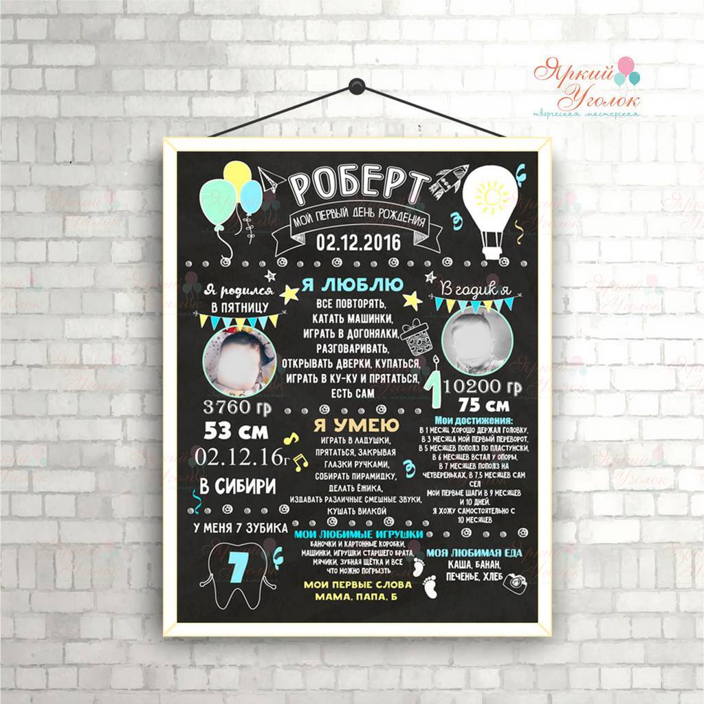 Плакат достижений с черным фоном